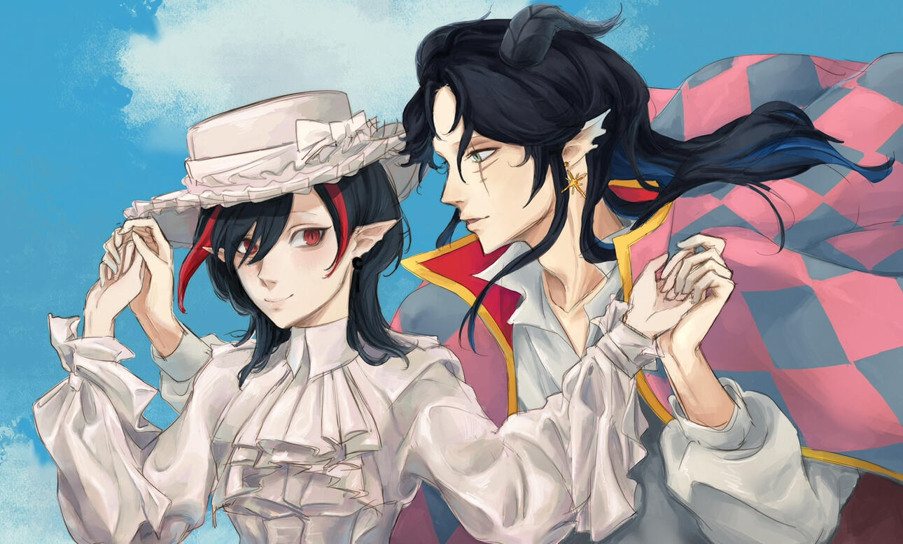 Two characters half body render (€30 / $32)